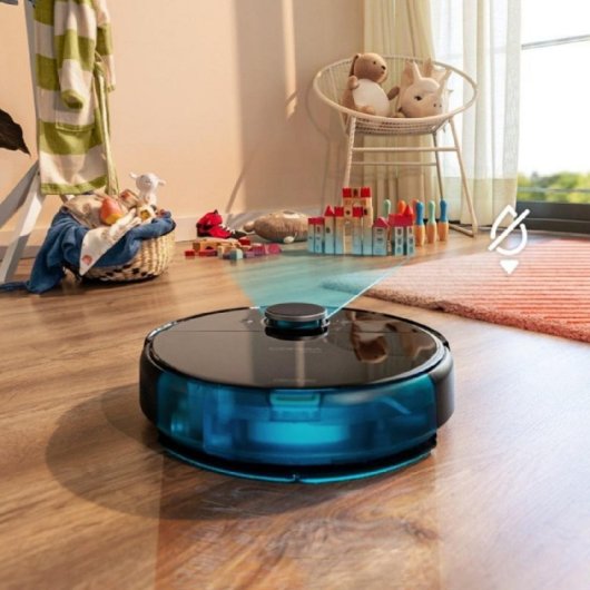 Robot Aspirapolvere e Lavapavimenti Cecotec Conga 9090 AI Navigazione Laser IA 10.000 Pa Controlli Vocali