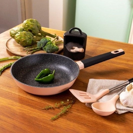 Bratpfanne Cecotec Polka Experience Bucket Gravity Set 18/22/26 cm Aluminium Teflon Rosa