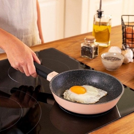 Bratpfanne Cecotec Polka Experience Bucket Gravity Set 18/22/26 cm Aluminium Teflon Rosa