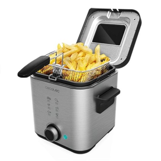 Friteuse Cecotec CleanFry Advance 1500 Fenêtre 1,5 L 900 W Inox avec OilCleaner