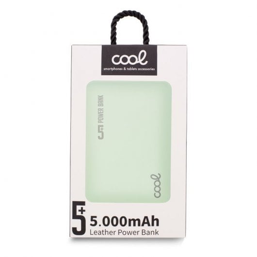 Cool Power Bank 5000 mAh Micro-USB Pelle Verde