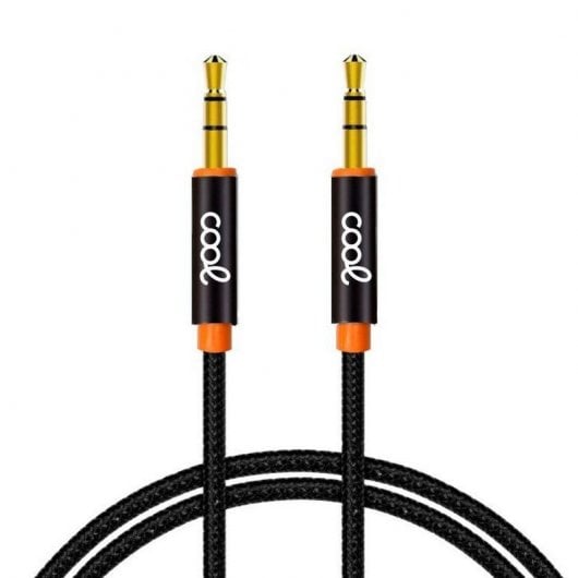 Cool Cavo Audio Jack 3,5 mm Maschio/Maschio 1 m Nylon Nero