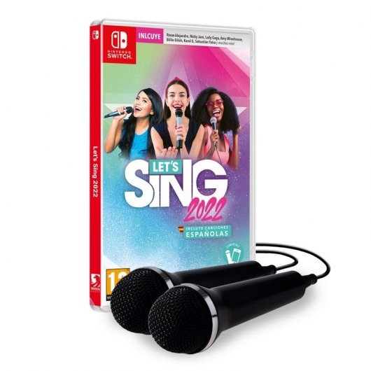 Let's Sing 2022 + 2 Micrófonos Nintendo Switch