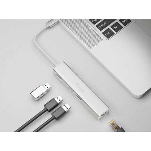 Équipez un concentrateur USB-C vers USB 3.0 à 3 ports avec un port Gigabit Ethernet