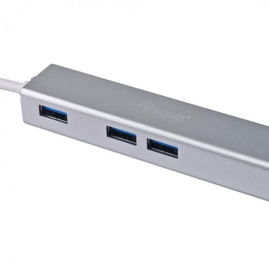 Base para Portátil Equip USB-C a USB 3.0 3 Puertos con Gigabit Ethernet