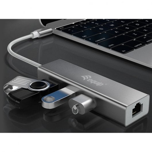 Équipez un concentrateur USB-C vers USB 3.0 à 3 ports avec un port Gigabit Ethernet