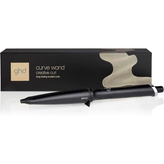 Konischer Lockenstab ghd Curve Creative Curl Keramik 23-28 mm 185°C Automatische Abschaltung Schwarz mit Handschuh