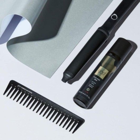 Konischer Lockenstab ghd Curve Creative Curl Keramik 23-28 mm 185°C Automatische Abschaltung Schwarz mit Handschuh