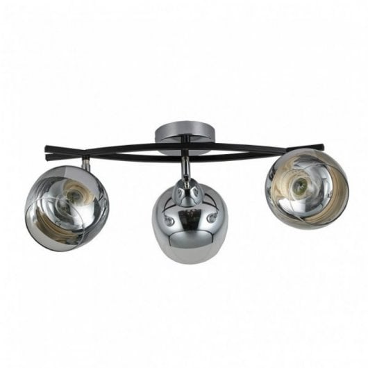 Fabrilamp Regleta Denali 3xe27 Cromo Negro