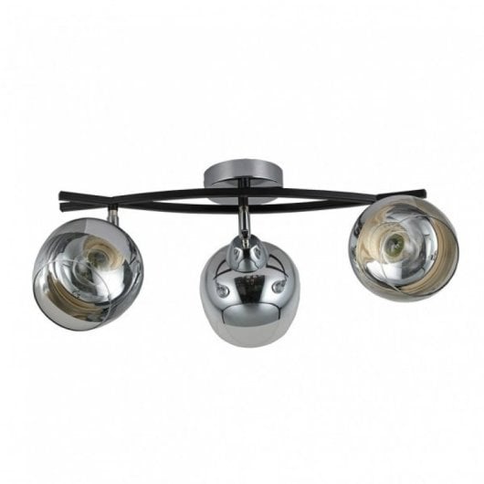 Fabrilamp Regleta Denali 3xe27 Cromo Negro