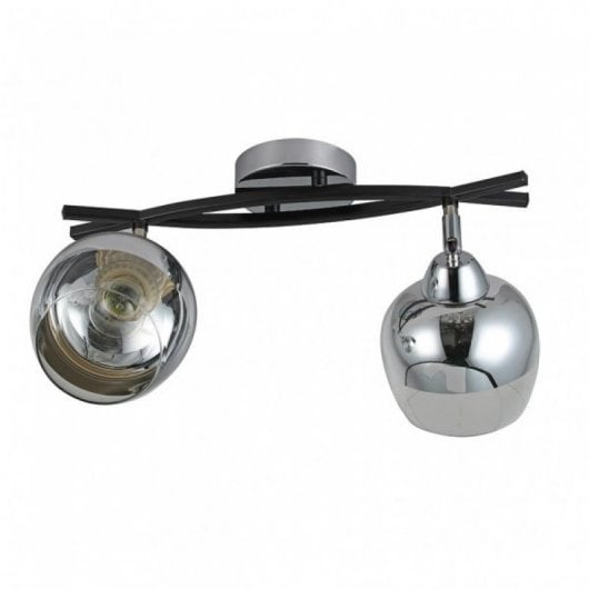 Fabrilamp Regleta Denali 2xe27 Cromo Negro