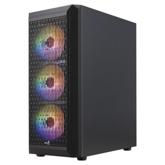 Aerocool BEAMBKV2 FRGB Cristal Templado USB 3.0 Negro
