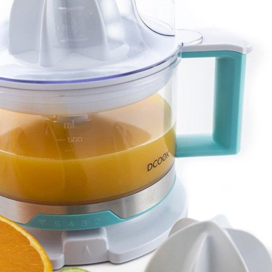 Exprimidor Dcook Gallery 40W doble cono filtro de pulpa y giro bidireccional