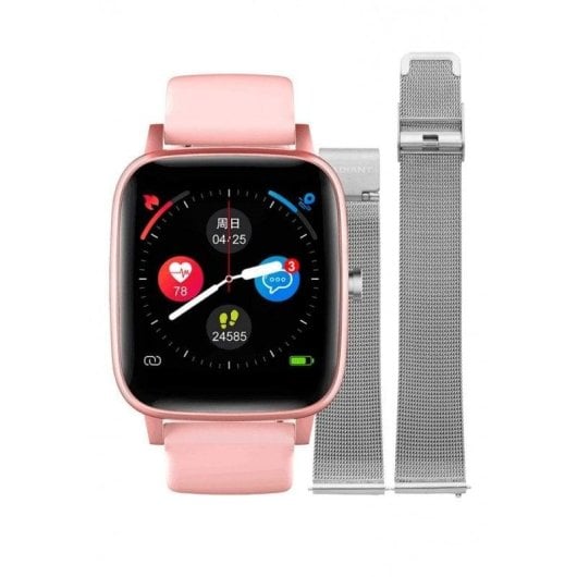 Radiant RAS10203 Smartwatch Bluetooth 1,4'' TFT Cassa Rosa Correa Argento IP67 SpO2