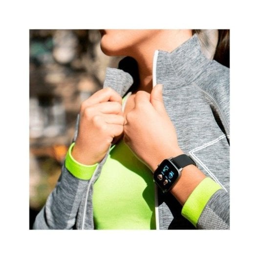 Radiant RAS10201 Bluetooth 1,4'' TFT Scatola Nera Cinturino Oro IP67 SpO2 Pressione