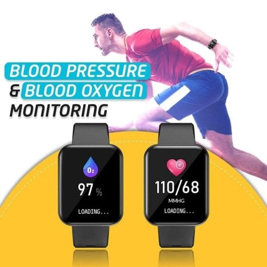 Lenovo E1 Pro Bluetooth 44mm TFT Noir Étanche 3 ATM SpO2 Pulsomètre Sommeil Tension