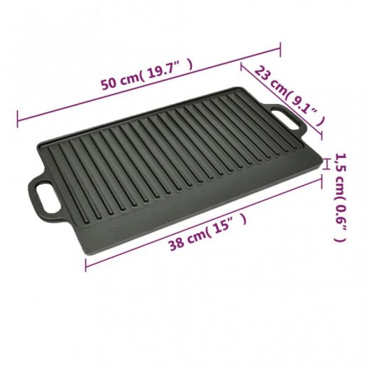 VidaXL Plaque en Fonte 50x23cm