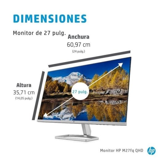 Monitor HP M27fq 27" Quad HD 75Hz IPS FreeSync 5ms