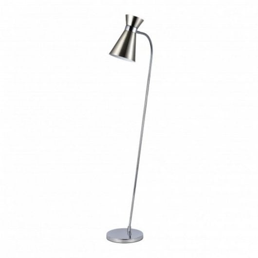 Fabrilamp Pie De Salón Petra 1xe27 Níquel Cromo Orientable