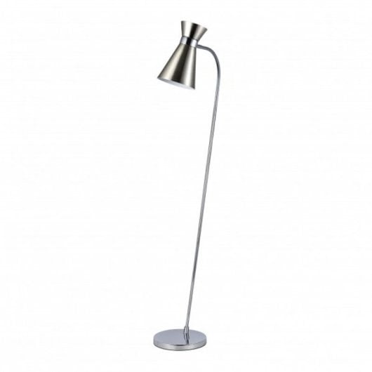 Fabrilamp Pie De Salón Petra 1xe27 Níquel Cromo Orientable