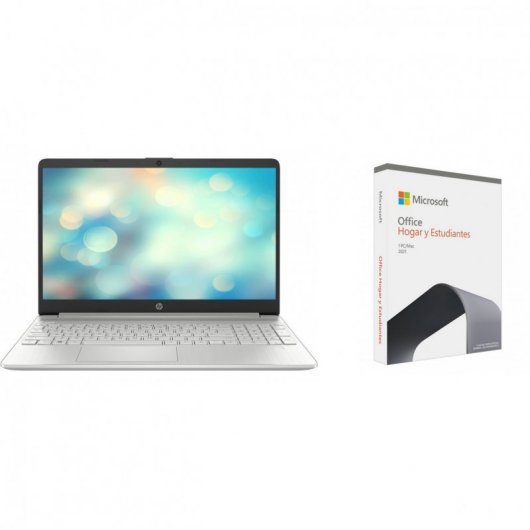 HP 15S-fq2096ns Intel Core i7-1165G7/8GB/512GB SSD/15.6" + Office Hogar y Estudiantes 2021