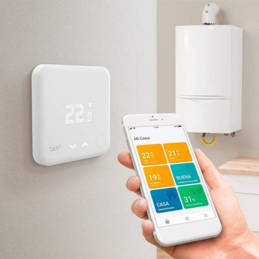 Tado Home Kit V3+ Termostato per Riscaldamento Intelligente + Termostato Intelligente Complementare