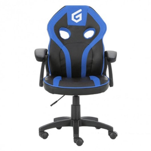 Conceptronic EYOTA06B Videospiel-Stuhl PC-Gamingstuhl Gepolsterter Sitz Schwarz, Blau