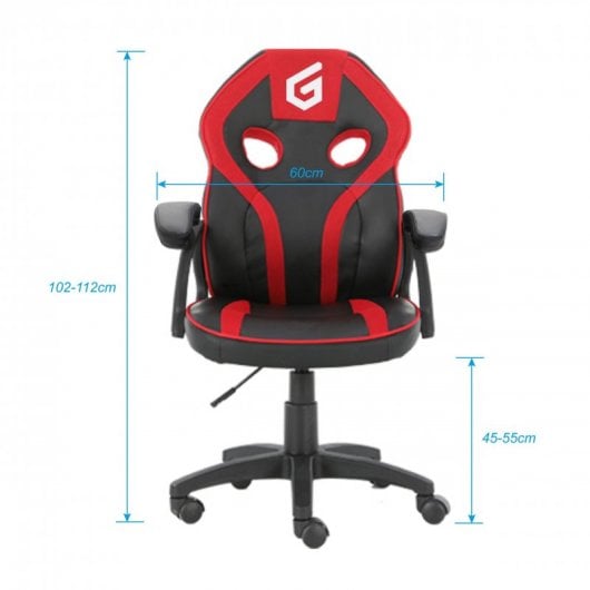 Sedia da gaming Conceptronic Eyota06R Nero/Rosso