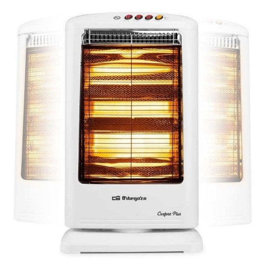 Elektrisches Halogenheizgerät Orbegozo BP 0303 B 1200W mit Kippschutz