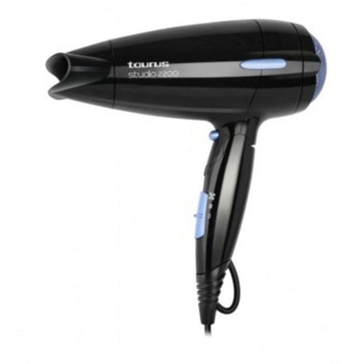 Secador de Cabelo Dobrável Taurus Studio 2200 2200W 2 Temperaturas 2 Velocidades Jato de Ar Frio Preto