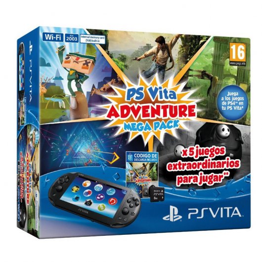 Sony PS Vita WiFi + Mega Pack Adventure