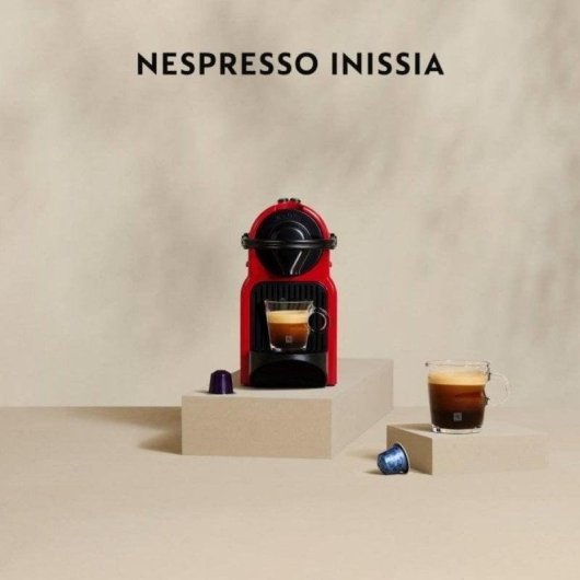 Nespresso Kapselmaschine Krups Inissia 0,7L 19 Bar Rot