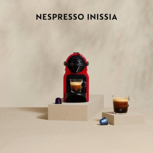 Cafetière à capsules Krups Nespresso Inissia XN1005K 0,7L 19 bars compacte rouge