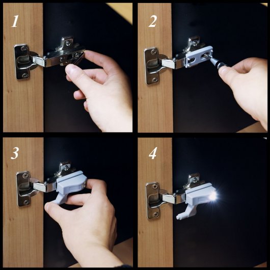 Luz LED para Bisagras de Armario