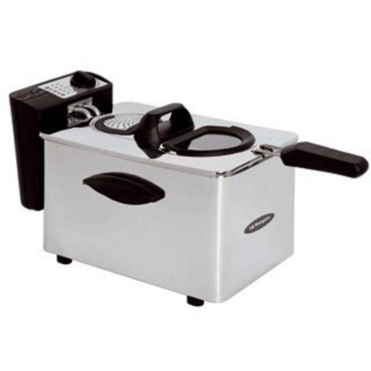 Fritadeira Orbegozo FDR45 4L 2000W Inox com Termostato Regulável e Tampa Removível