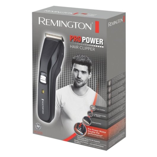 Tondeuse Homme Remington HC5200 sans Fil 42mm 40min 2 Sabots Lames Auto-affûtantes