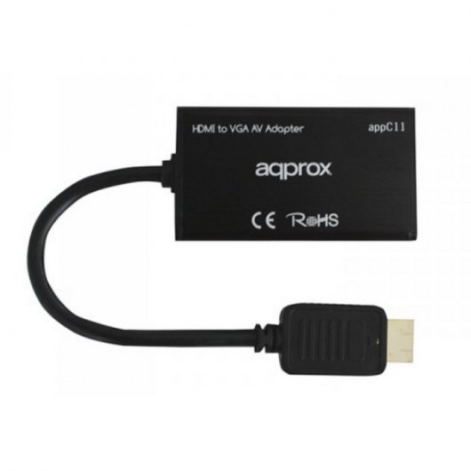 Approx Adaptador HDMI a VGA con Salida de Audio