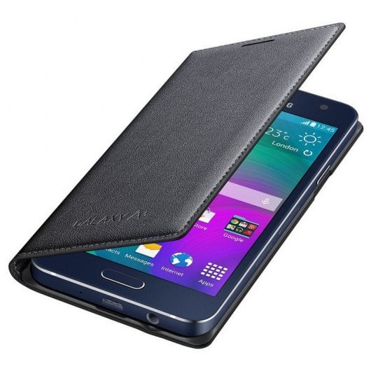 Samsung Funda Flip Cover Negra para Galaxy A3