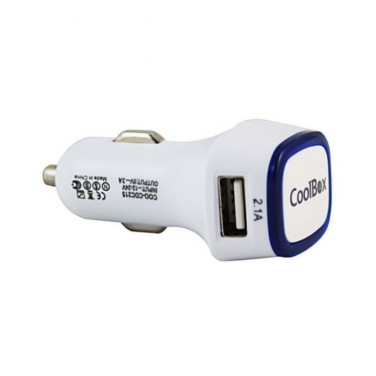 CoolBox Caricabatteria da auto USB 2 porte 12/24V