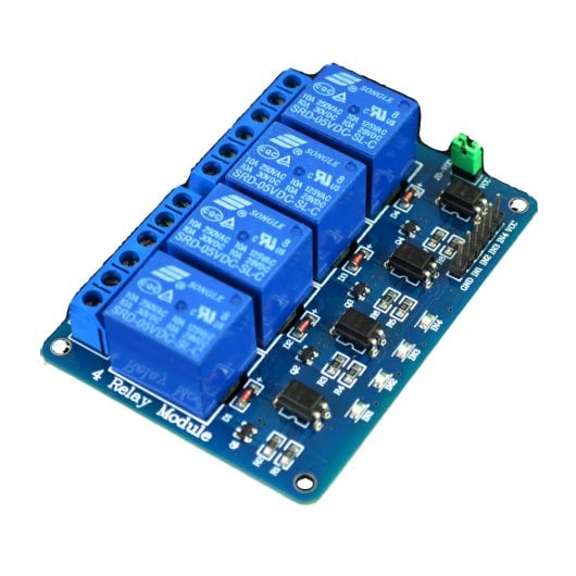 Módulo Relé 4 Canales Compatible con Arduino