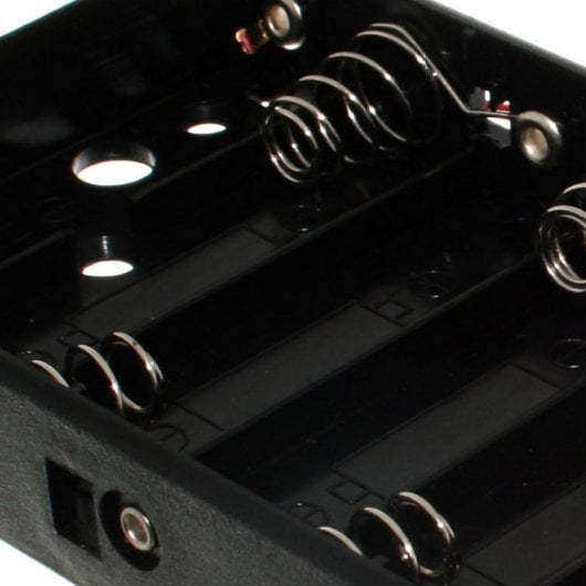 Caixa de Alimentação 6 Pilhas Compatível com Arduino