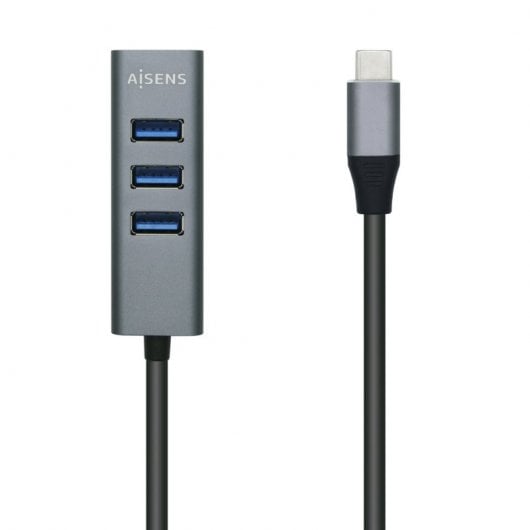 Aisens  A109-0508 HUB USB 3.1 Tipo-C 4 Portas Cinzento