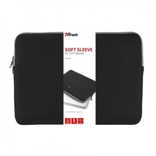 Trust Primo Sleeve Funda Negra para Portátiles de 15.6"