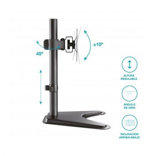 Holmios Soporte Sobremesa para TV/Monitor 17"-27" VESA 100x100 Máx. 7Kg