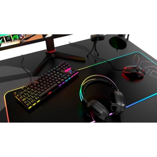Krom Kasic TKL Rainbow Teclado Gaming Negro
