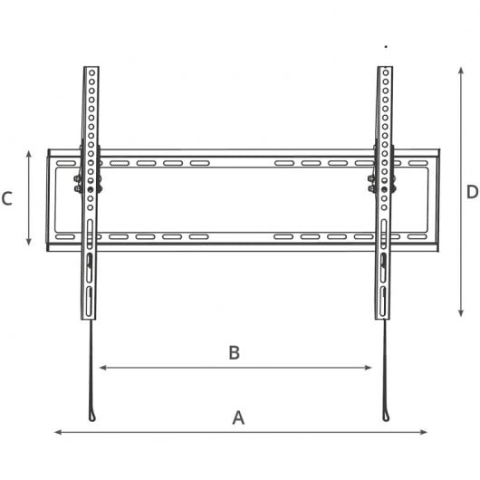 Holmios Soporte de Pared para TV 37"-70" VESA 600x400 Máx. 35Kg