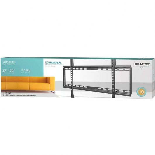 Holmios Soporte de Pared Fijo para TV 37"-70" VESA 600x400 Máx. 35Kg