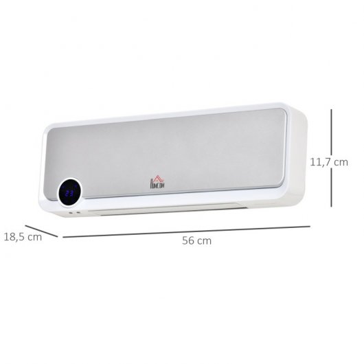 Homcom Calefactor de Pared con Mando 2000W