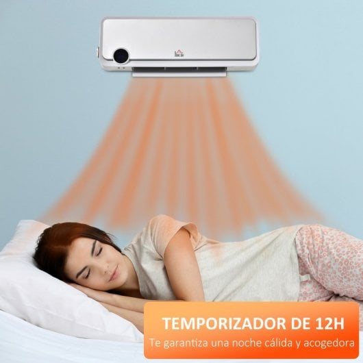 Homcom Calefactor de Pared con Mando 2000W