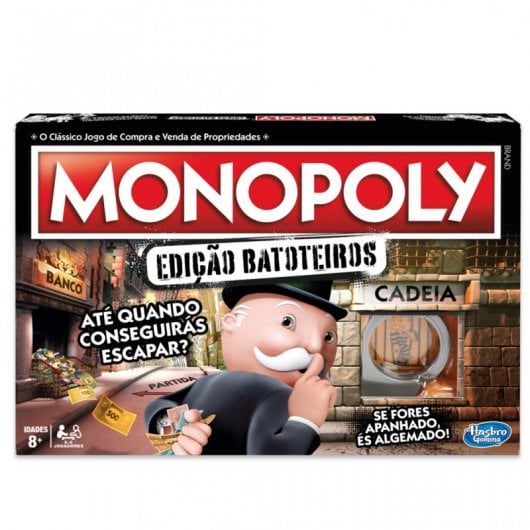Hasbro Original Monopoly Tramposo Juego de Mesa en Portugués